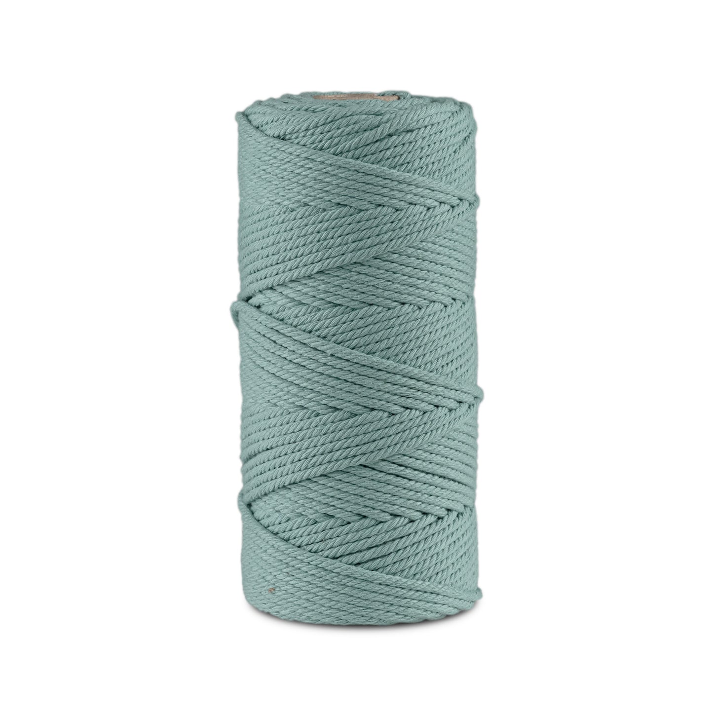 Macrame cord 3 mm Premium 100% Cotton , 100m Duck egg Bule
