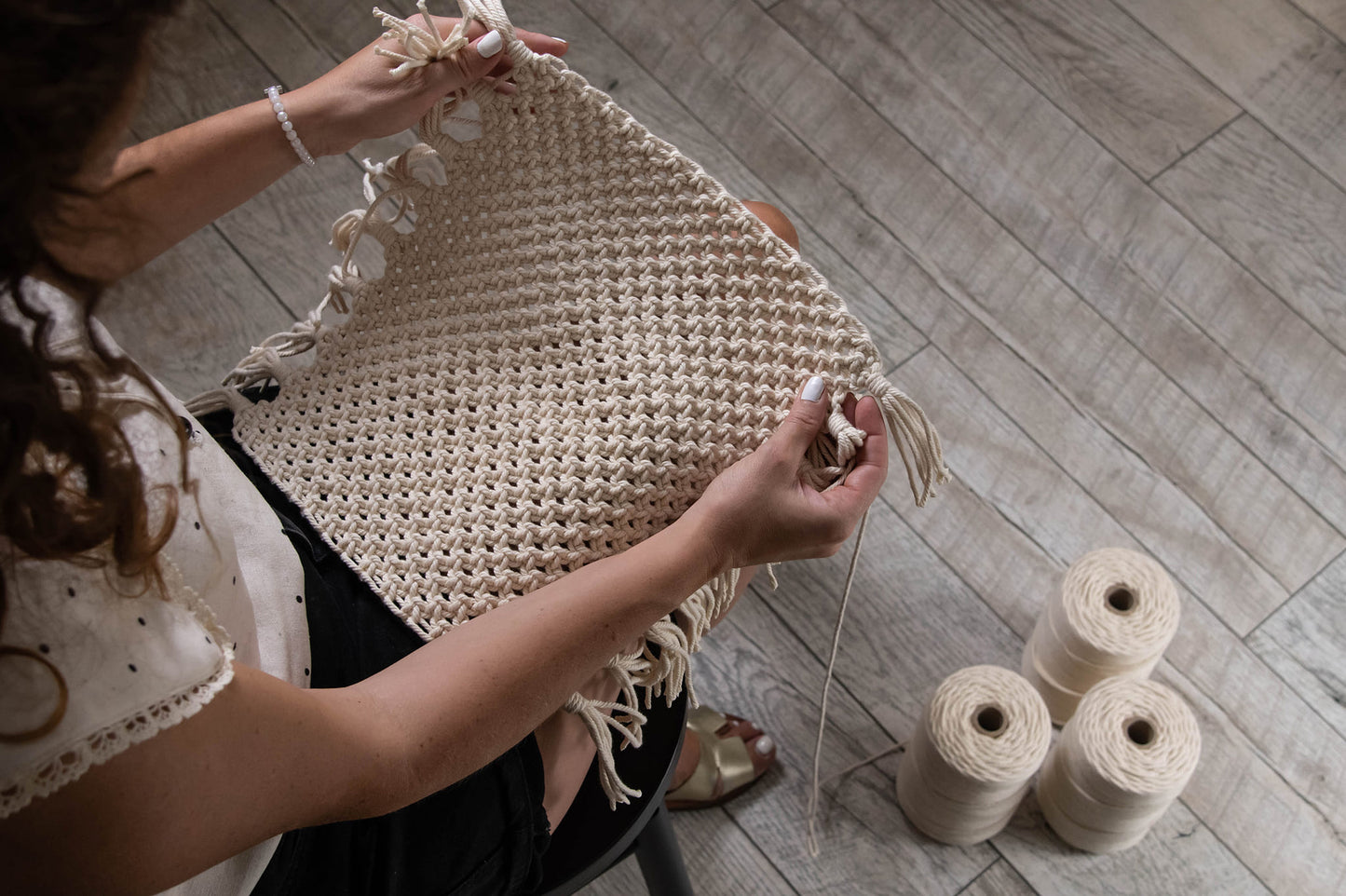 Garniyarn 100% Cotton Premium Macrame Cord / 200m / Natural