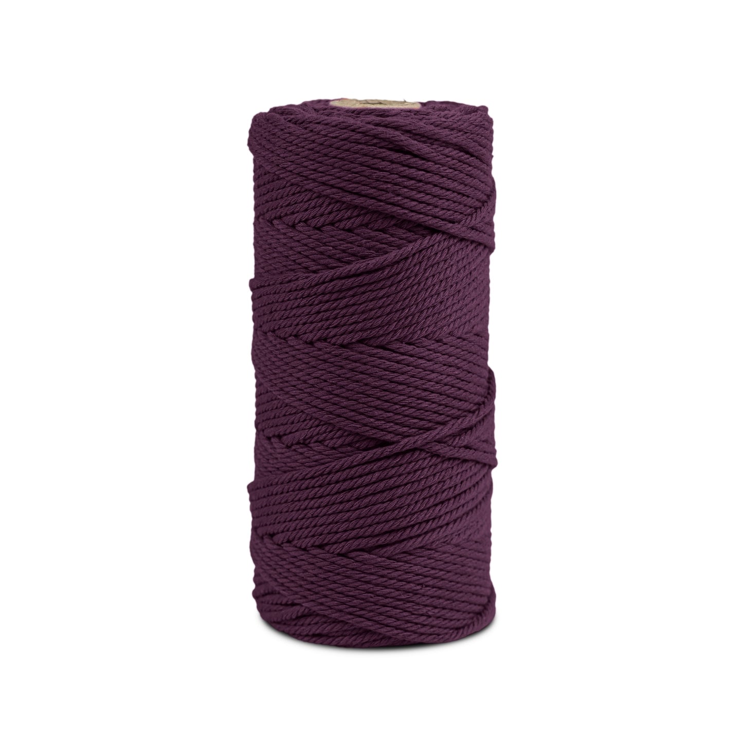 Macrame cord 3 mm Premium 100% Cotton , 100m Blackberry Burgundy