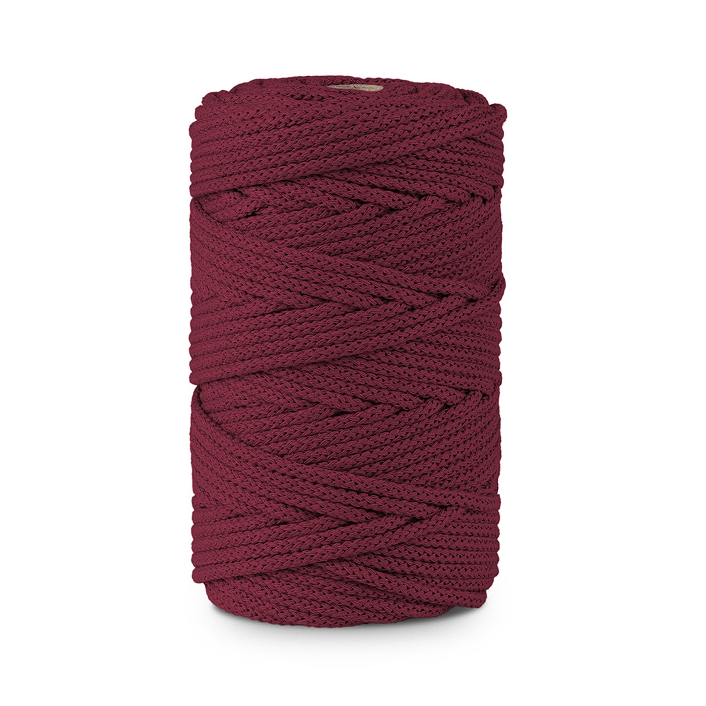 Braided Cotton Cord 5 mm x 100m (Burgundy)  - Premium Braided Cord  for Crochet,Macrame,Craft & DIY Project